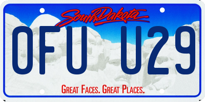 SD license plate 0FUU29