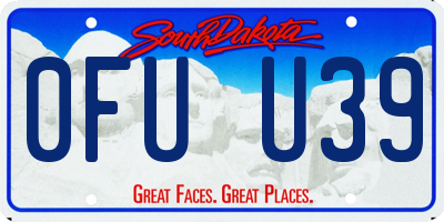 SD license plate 0FUU39