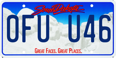 SD license plate 0FUU46