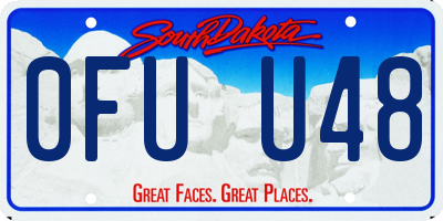 SD license plate 0FUU48