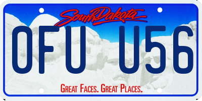 SD license plate 0FUU56