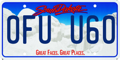 SD license plate 0FUU60