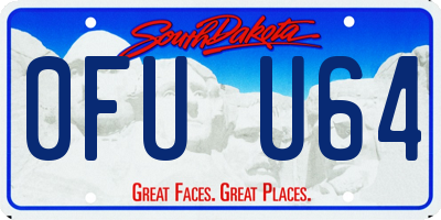 SD license plate 0FUU64