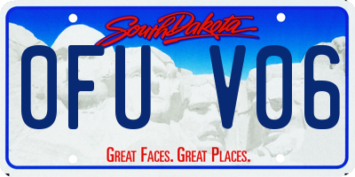 SD license plate 0FUV06