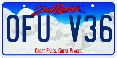 SD license plate 0FUV36