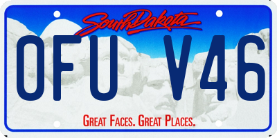 SD license plate 0FUV46