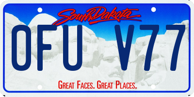 SD license plate 0FUV77