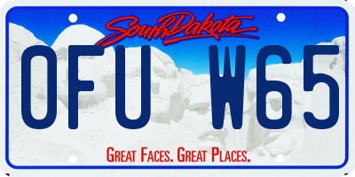 SD license plate 0FUW65