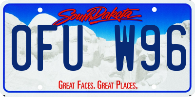 SD license plate 0FUW96