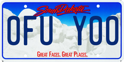 SD license plate 0FUY00