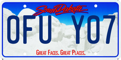 SD license plate 0FUY07