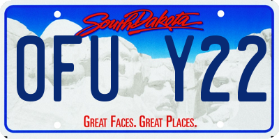SD license plate 0FUY22