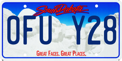 SD license plate 0FUY28