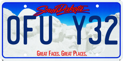 SD license plate 0FUY32