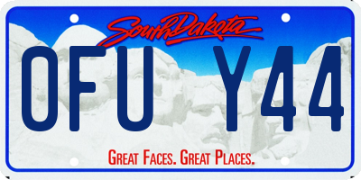 SD license plate 0FUY44