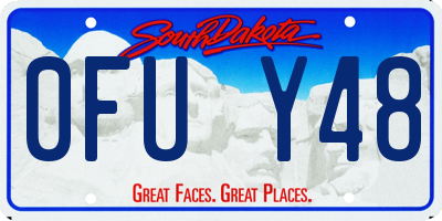 SD license plate 0FUY48