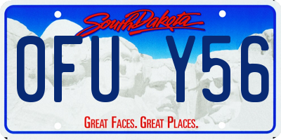 SD license plate 0FUY56