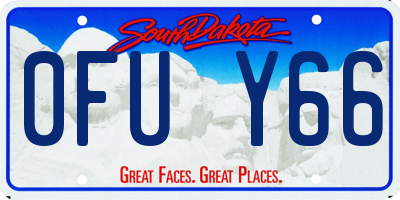 SD license plate 0FUY66