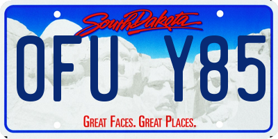 SD license plate 0FUY85