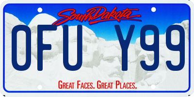 SD license plate 0FUY99