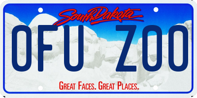SD license plate 0FUZ00