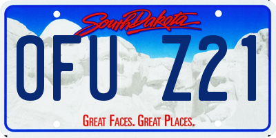 SD license plate 0FUZ21