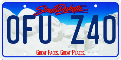 SD license plate 0FUZ40