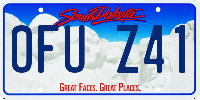 SD license plate 0FUZ41