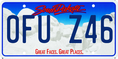 SD license plate 0FUZ46