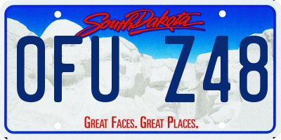 SD license plate 0FUZ48