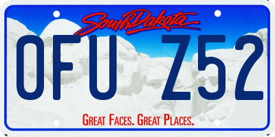 SD license plate 0FUZ52