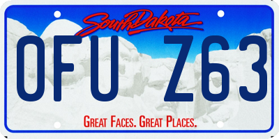 SD license plate 0FUZ63
