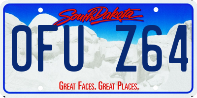 SD license plate 0FUZ64