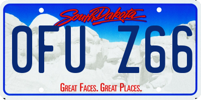 SD license plate 0FUZ66