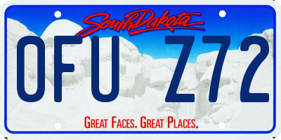 SD license plate 0FUZ72