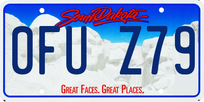 SD license plate 0FUZ79
