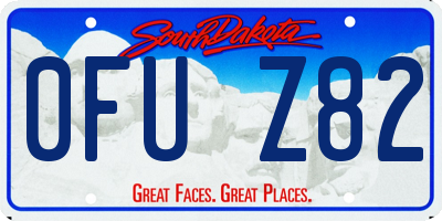 SD license plate 0FUZ82