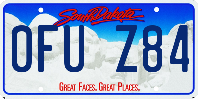 SD license plate 0FUZ84