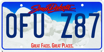SD license plate 0FUZ87