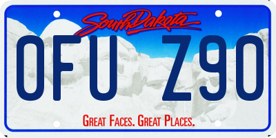 SD license plate 0FUZ90