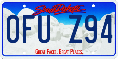 SD license plate 0FUZ94