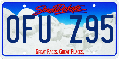 SD license plate 0FUZ95