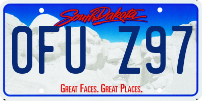 SD license plate 0FUZ97