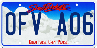 SD license plate 0FVA06