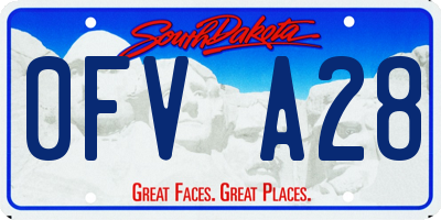 SD license plate 0FVA28