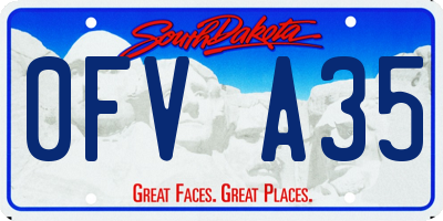 SD license plate 0FVA35