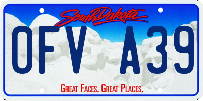 SD license plate 0FVA39
