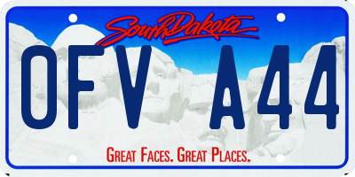 SD license plate 0FVA44