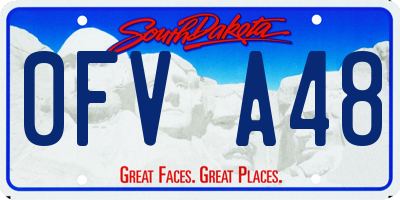 SD license plate 0FVA48