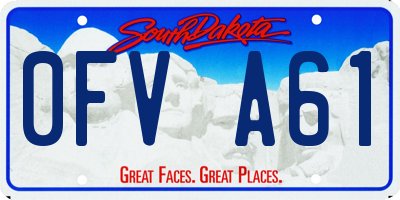 SD license plate 0FVA61